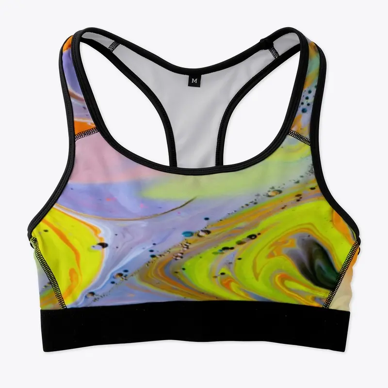 All-Over Print Sports Bra